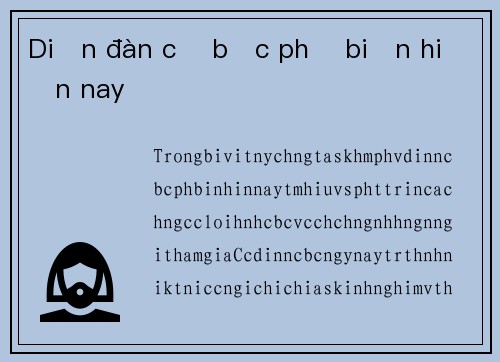 Diễn đàn cờ bạc phổ biến hiện nay