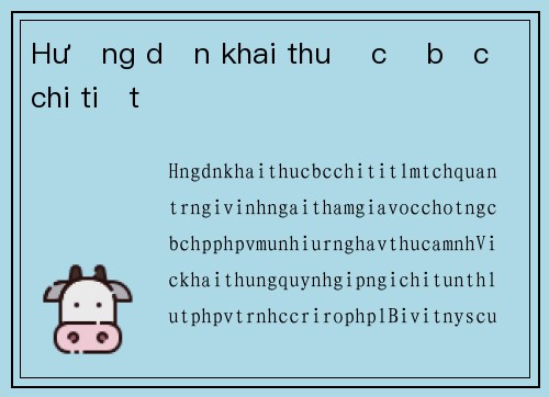 Hướng dẫn khai thuế cờ bạc chi tiết