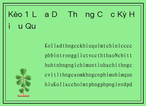 Kèo 1 Lựa Dễ Thắng Cực Kỳ Hiệu Quả