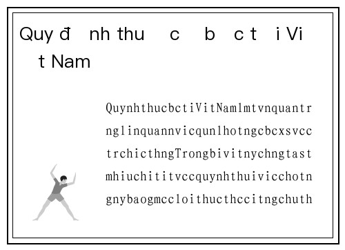 Quy định thuế cờ bạc tại Việt Nam