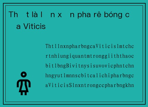 Thật là lộn xộn pha rê bóng của Viticis