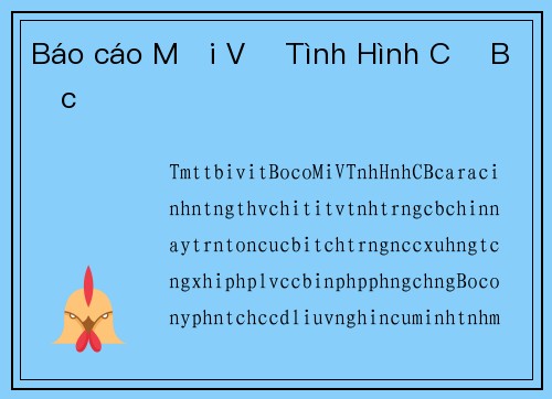 Báo cáo Mới Về Tình Hình Cờ Bạc