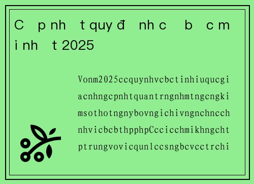 Cập nhật quy định cờ bạc mới nhất 2025