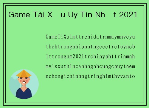 Game Tài Xỉu Uy Tín Nhất 2021