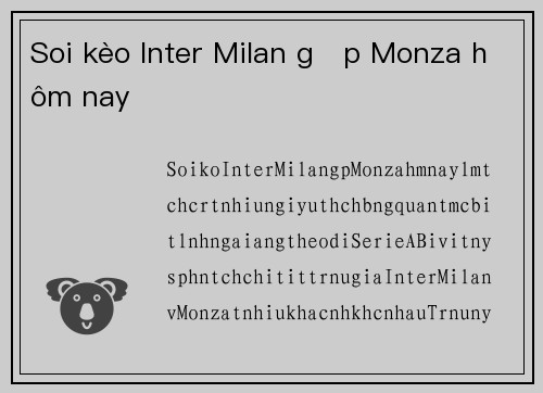 Soi kèo Inter Milan gặp Monza hôm nay