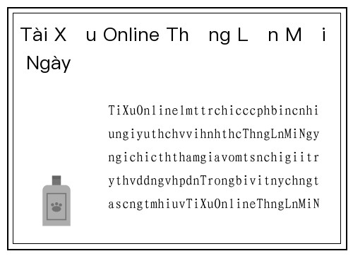 Tài Xỉu Online Thắng Lớn Mỗi Ngày