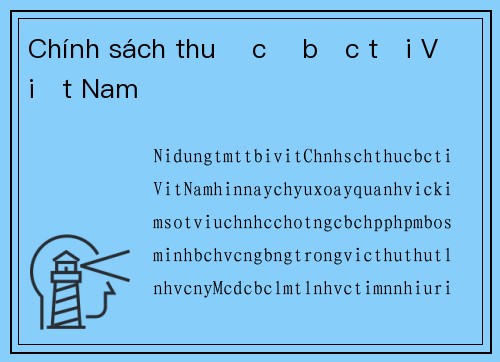 Chính sách thuế cờ bạc tại Việt Nam