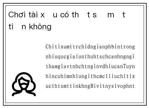 Chơi tài xỉu có thật sự mất tiền không