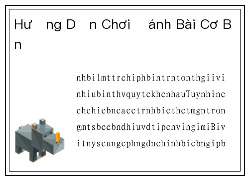 Hướng Dẫn Chơi Đánh Bài Cơ Bản