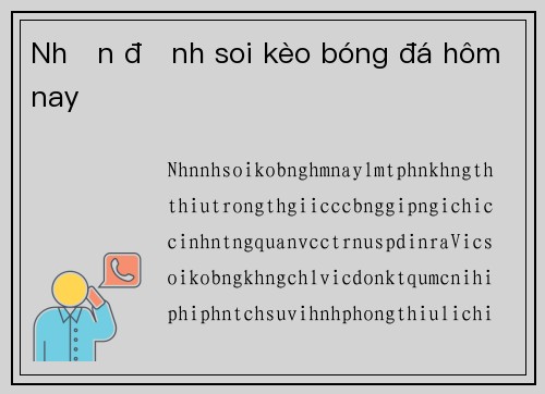 Nhận định soi kèo bóng đá hôm nay