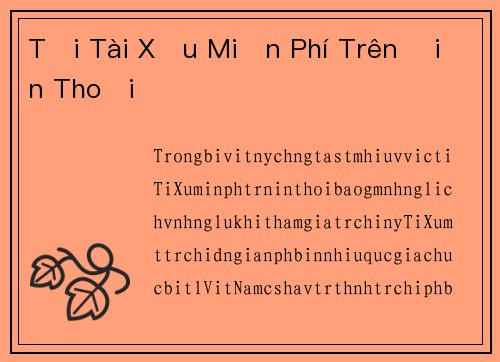 Tải Tài Xỉu Miễn Phí Trên Điện Thoại