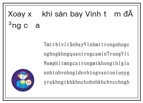 Xoay xở khi sân bay Vinh tạm đóng cửa