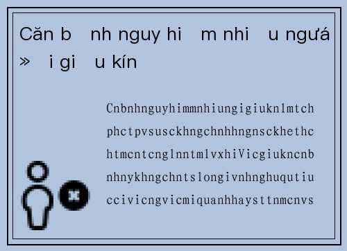 Căn bệnh nguy hiểm nhiều người giấu kín
