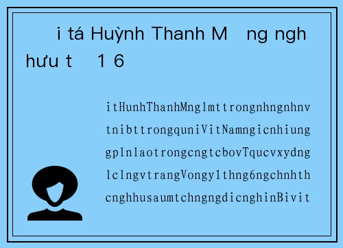Đại tá Huỳnh Thanh Mộng nghỉ hưu từ 1 6